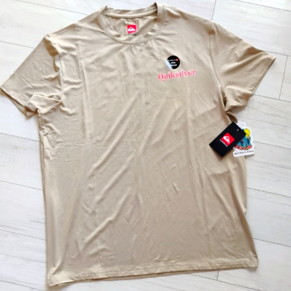 QUIKSILVER NEW Boxed Logo Rashguard Surf Shirt - Picture 2 of 9